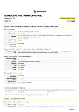 Potassium Nitrate (Potassium Nitrate)