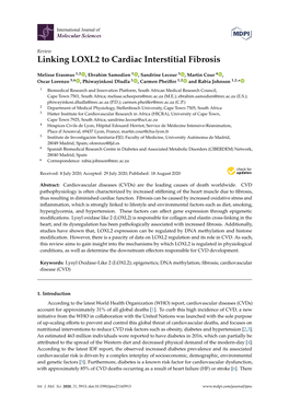 Linking LOXL2 to Cardiac Interstitial Fibrosis