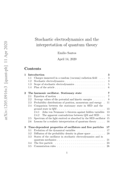 Stochastic Electrodynamics and the Interpretatiion of Quantum Theory