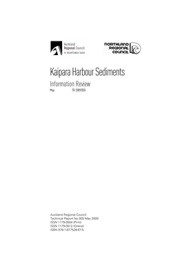 Kaipara Harbour Sediments Information Review May TR 2009/055