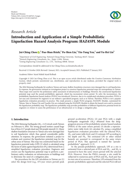 Introduction and Application of a Simple Probabilistic Liquefaction Hazard Analysis Program: HAZ45PL Module