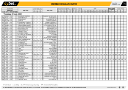 Midweek Regular Coupon 29/06/2021 10:32 1 / 3