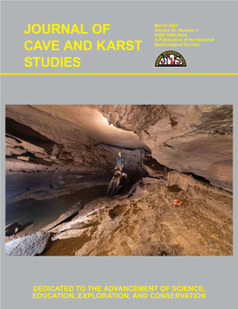 Journal of Cave and Karst Studies