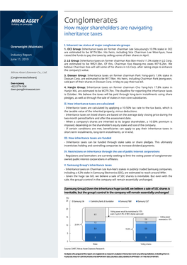 Conglomerates How Major Shareholders Are Navigating Inheritance Taxes