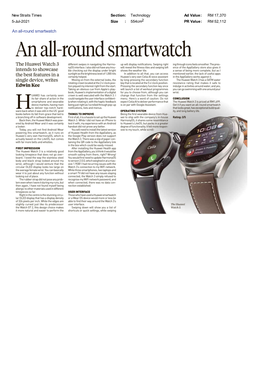 New Straits Times an All-Round Smartwatch