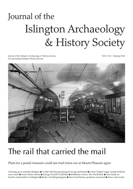 Spring 2014 Incorporating Islington History Journal