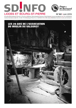 Liddes Et Bourg-St-Pierre Les 20 Ans De L'association Du