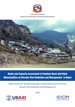 Needs and Capacity Assessment of Fourteen Rural and Urban Municipalities on Disaster Risk Reduction and Management in Nepal