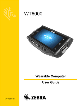 WT6000 Wearable Terminal User Guide (En)