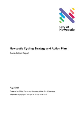 Newcastle Cycling Strategy and Action Plan Consultation Report