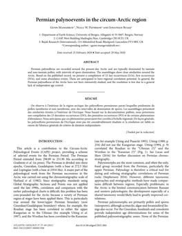 Permian Palynoevents in the Circum-Arctic Region