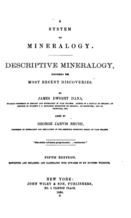 A System of Mineralogy