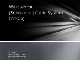 West Africa (Submarine) Cable System