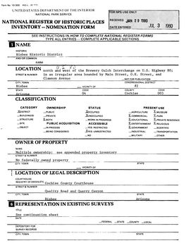 National Register of Historic Places Inventory - Nomination Form