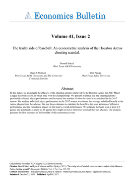 Volume 41, Issue 2