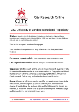 City Research Online