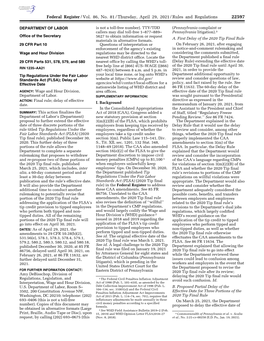 Federal Register/Vol. 86, No. 81/Thursday, April 29, 2021/Rules