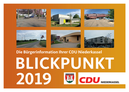 Die Bürgerinformation Ihrer CDU Niederkassel BLICKPUNKT 2019 Kita-Landschaft in Niederkas- Sel