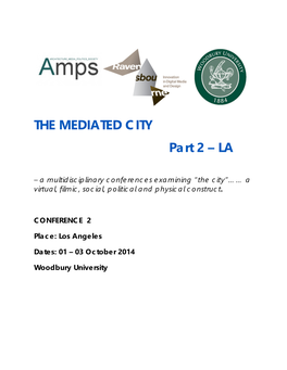 THE MEDIATED CITY Part 2 – LA