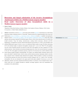 Bioerosion and Fungal Colonization of the Invasive Foraminiferan