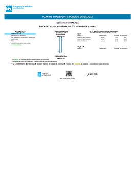 Plan De Transporte Público De Galicia