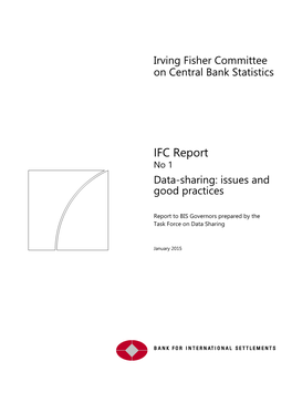 IFC Report on Data-Sharing: Issues and Good Practices