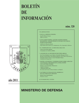 Boletín De Información Del Ceseden Nº