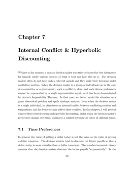 14.123 S15 Microeconomic Theory III, Internal Conflict & Hyperbolic