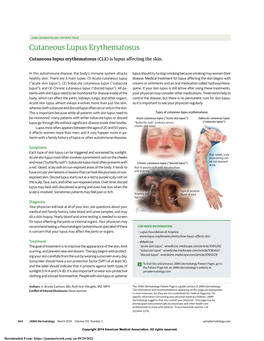 Cutaneous Lupus Erythematosus