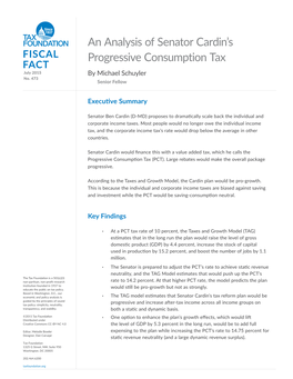 An Analysis of Senator Cardin's Progressive Consumption