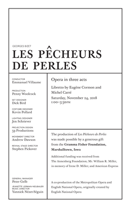 Les Pêcheurs De Perles