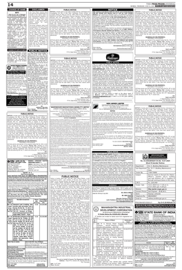 The Freepressjournal Public Notice