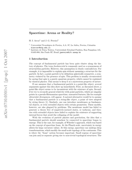 Spacetime: Arena Or Reality?