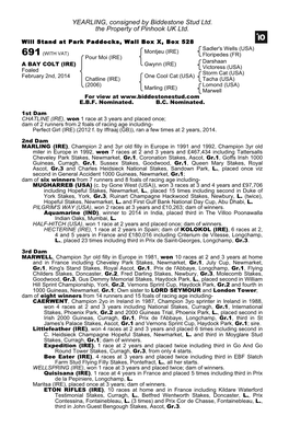 October Yearling Sale Book 1