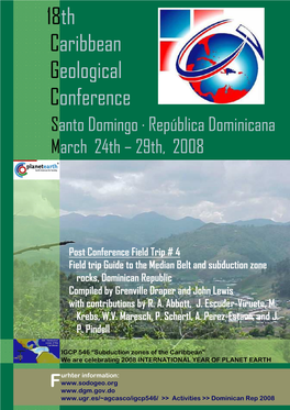 Caribbean Geological Conference 18Th