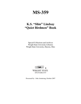 Quiet Birdmen” Book