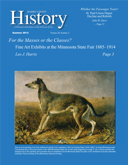 For the Masses Or the Classes? Fine Art Exhibits at the Minnesota State Fair 1885–1914 Leo J