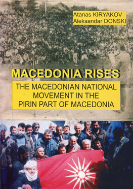 The Macedonian National Movement in the Pirin Part of Macedonia