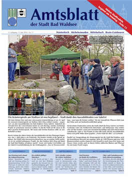 Amtsblatt Nr. 17 – 09.05.2019