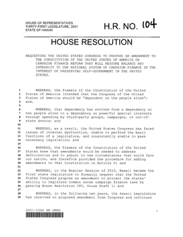 H R N~J House Resolution