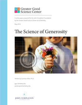 The Science of Generosity