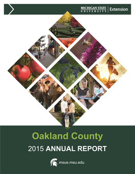 Oakland County 2015 ANNUAL REPORT