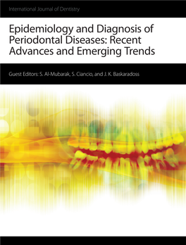 Epidemiology and Diagnosis of Periodontal Diseases: Recent Advances and Emerging Trends