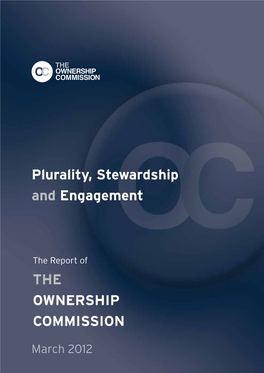 The Ownership Commission Plurality, Stewardship And