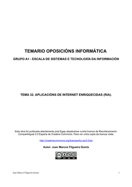 Temario Oposicións Informática