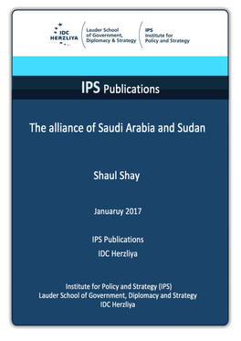 The Alliance of Saudi Arabia and Sudan