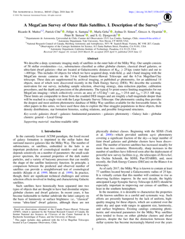 A Megacam Survey of Outer Halo Satellites. I. Description of the Survey*†