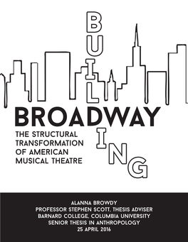 The Structural Transformation of American Musical Theatre