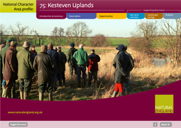 75: Kesteven Uplands Area Profile: Supporting Documents