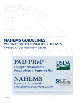 FAD Prep/NAHEMS Guidelines